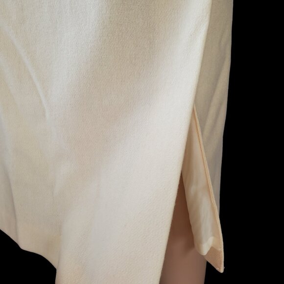VTG Radcliffe Sag Harbor Wool Suit Set Women's 12/16 Blazer Pencil Skirt White - Picture 12 of 16